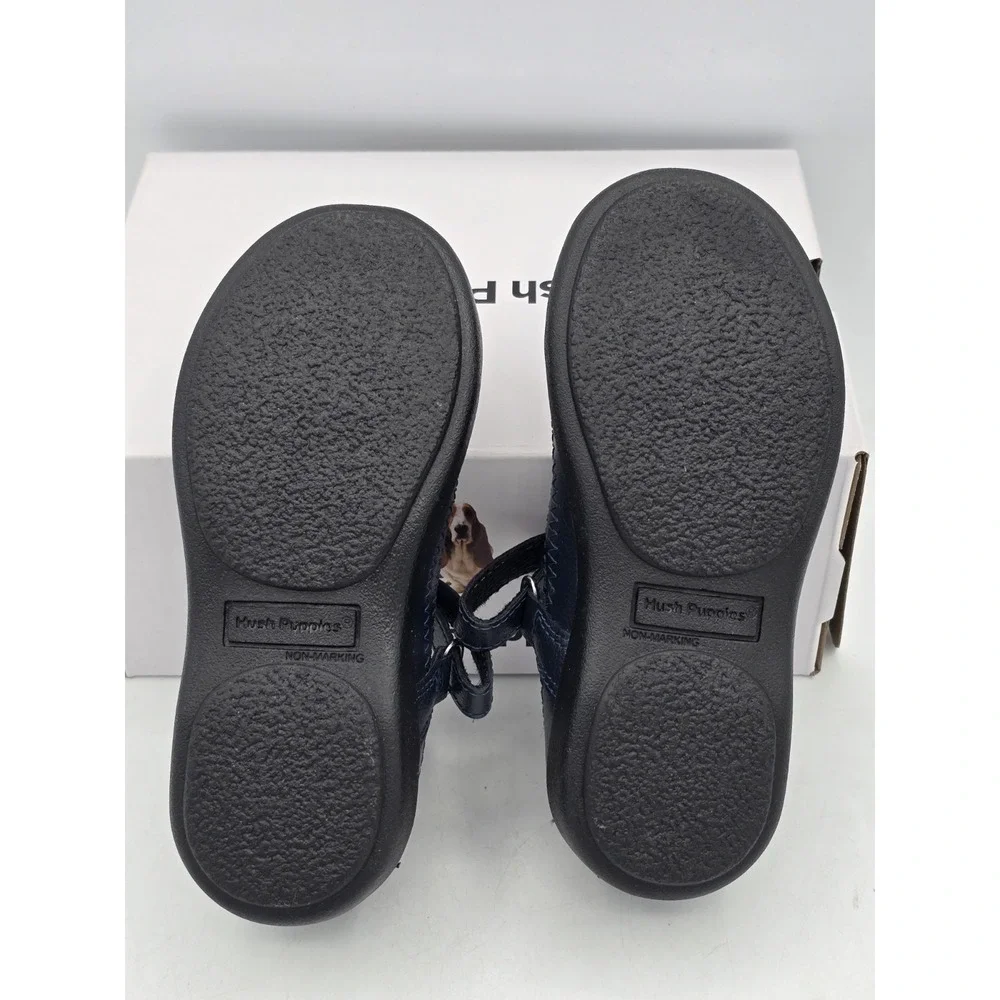 Hush Puppies Girls child Hp-reese Mary‎ Jane Flat, Navy, 9 M Little Kid US